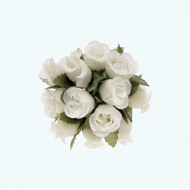 2.5" Diameter Poly Roses 12X12 | Ivory 2.5" Diameter Poly Roses 12X12 | Ivory